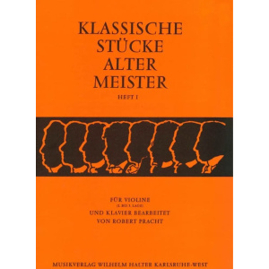 PRACHT - Klassische Stucke Alter Meister Heft 1
