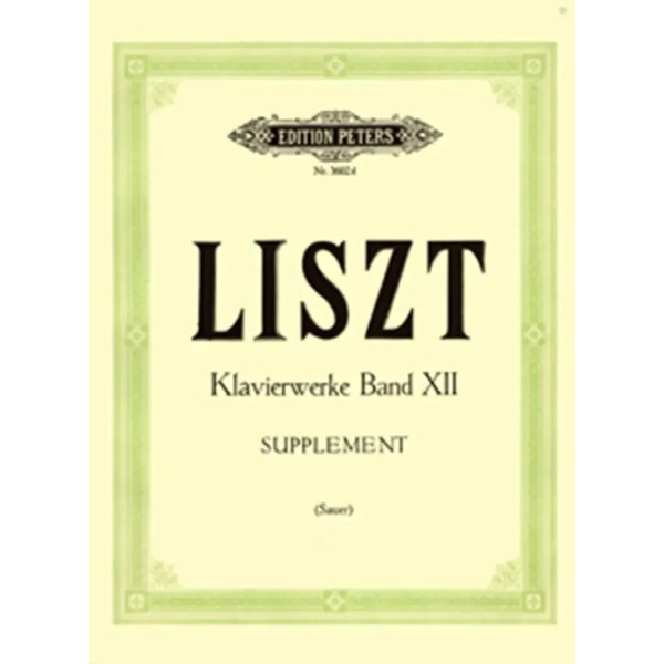 LISZT - Klavierwerke 12 - Supplement