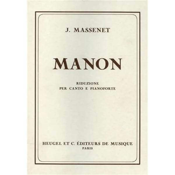 MASSENET - MANON - SONZOGNO