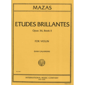 MAZAS - ETUDES BRILLANTES Op. 36 - vol. II (Galamian)