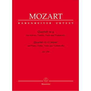 MOZART - QUARTET IN G minor KV 478