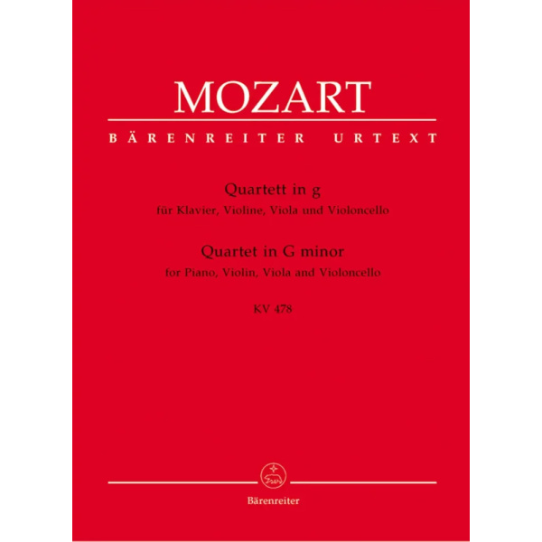 MOZART - QUARTET IN G minor KV 478