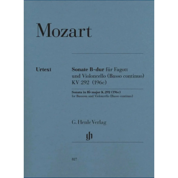 MOZART - Sonata B flat major KV 292 (196c)