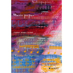 MUSIC PAPER - NOTENPAIER - 100 sheets