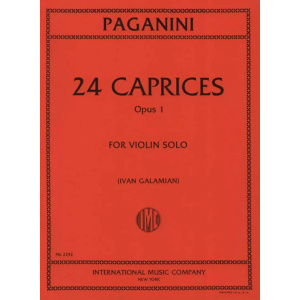 PAGANINI - 24 CAPRICCI Op. 1 (Galamian)