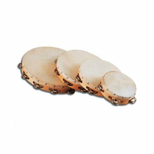 TAMBURELLO PELLE NAT 6" 15CM