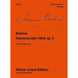 BRAHMS - Piano Sonata F Minor Op. 5