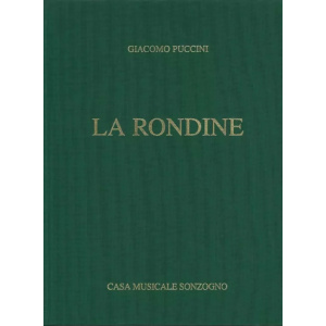 PUCCINI - LA RONDINE - SONZOGNO - CANTO E PIANO
