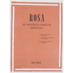 ROSA - 20 SOLFEGGI PARLATI DIFFICILI