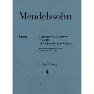 MENDELSSOHN - Romance sans paroles op. 109