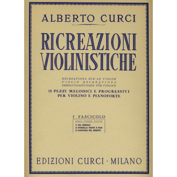 CURCI - RICREAZIONI VIOLINISTICHE FASCICOLO I