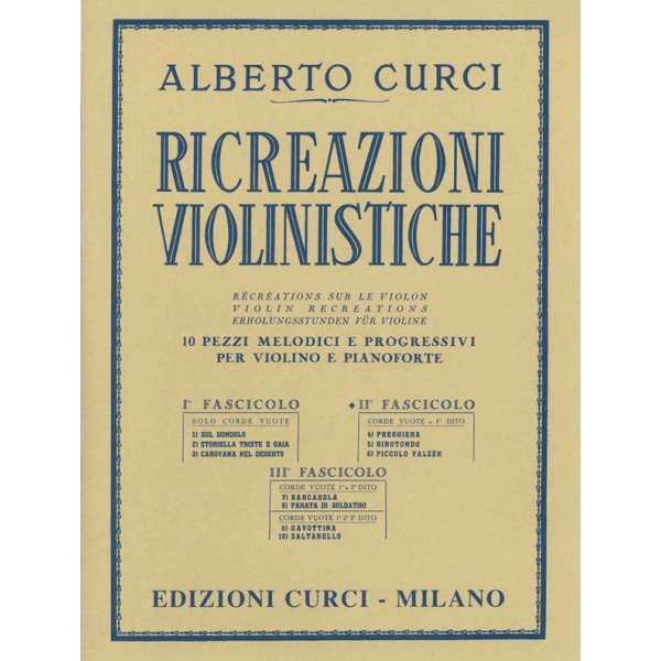 CURCI - RICREAZIONI VIOLINISTICHE FASCICOLO II