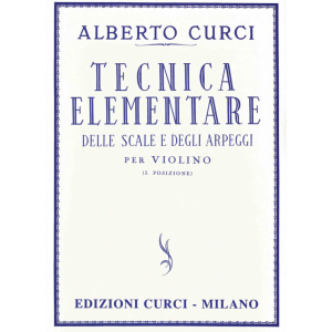 CURCI - TECNICA ELEMENTARE DELLE SCALE E DEGLI ARPEGGI