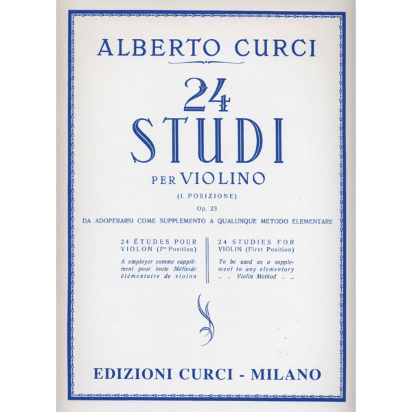 CURCI - 24 STUDI ELEMENTARI IN PRIMA POSIZIONE OP.23