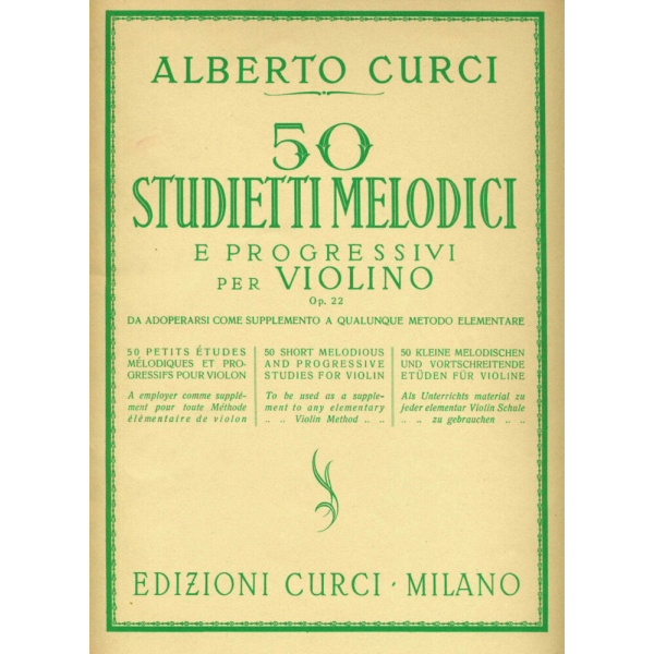 CURCI - 50 STUDIETTI MELODICI E PROGRESSIVI OP.22