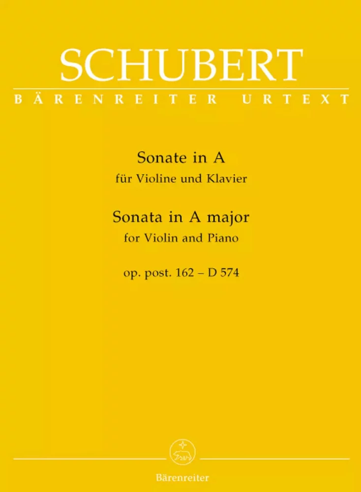 SCHUBERT - SONATA IN A MAJOR Op. post.162 - D 574