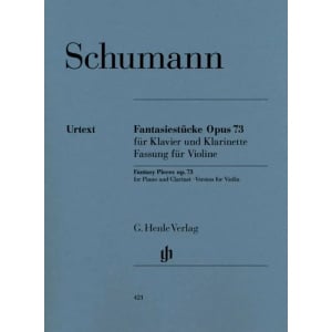 SCHUMANN - FANTASY PIECES OP.73 - VERSION FOR VIOLIN
