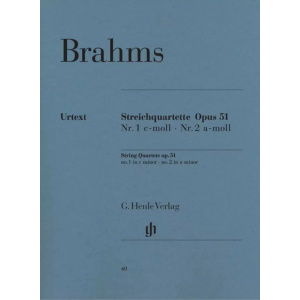 BRAHMS - String Quartets op. 51 no. 1 c minor and no. 2 a minor
