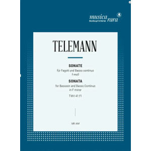 TELEMANN  - Sonata in F minor TWV 41:f1