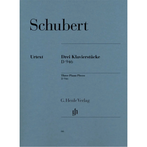 SCHUBERT - 3 Piano Pieces (Impromptus) op. post. D 946
