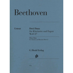 BEETHOVEN - Three Duos Clarinetto in Bb e fagotto WoO 27