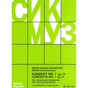 SHOSTAKOVICH - CONCERTO n.1 - VIOLINO E ORCHESTRA Op.77 - PIANO REDUCTION