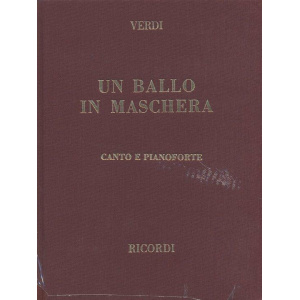 VERDI - UN BALLO IN MASCHERA - RICORDI (Copertina Rigida)
