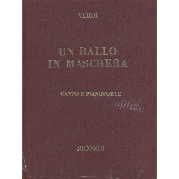 VERDI - UN BALLO IN MASCHERA - RICORDI (Copertina Rigida)