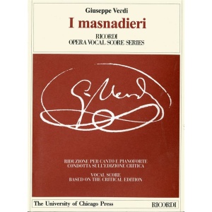 VERDI - I MASNADIERI (Edizione Critica) - RICORDI