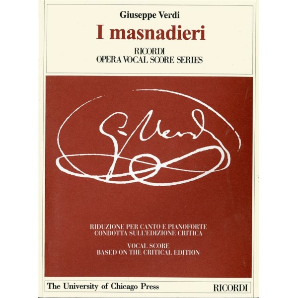 VERDI - I MASNADIERI (Edizione Critica) - RICORDI
