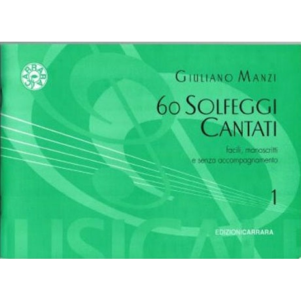MANZI - 60 SOLFEGGI CANTATI VOL. 1