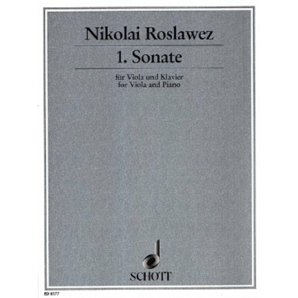 ROSLAWEZ - Sonata No. 1 - Viola e Piano