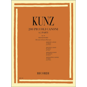 KUNZ - 200 PICCOLI CANONI OP. 14