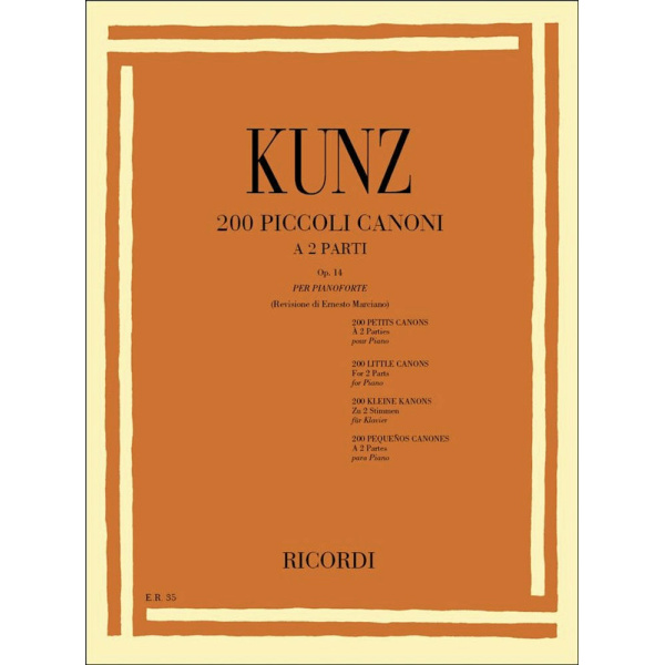 KUNZ - 200 PICCOLI CANONI OP. 14