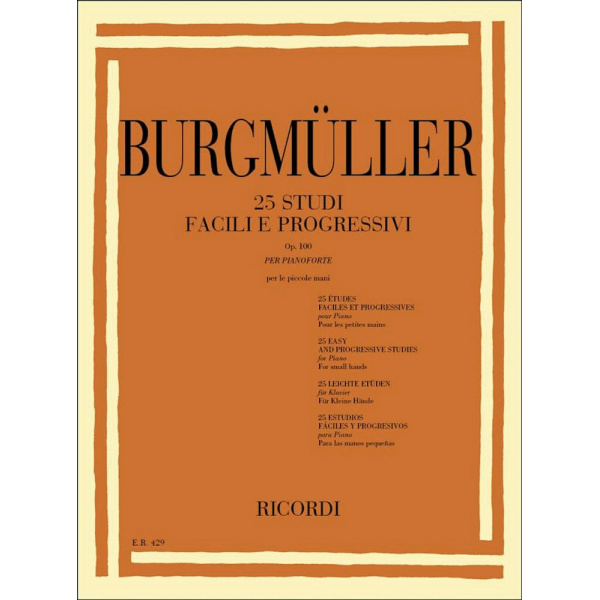 BURGMÜLLER - 24 STUDI FACILI E PROGRESSIVI