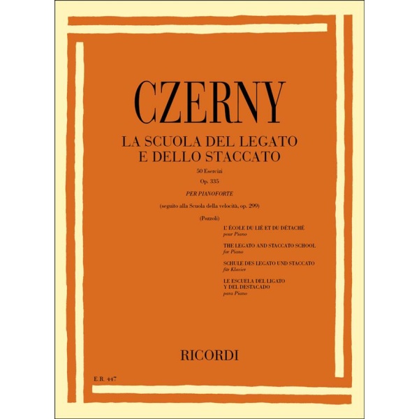 CZERNY – LA SCUOLA DEL LEGATO E DEL STACCATO - OP. 335