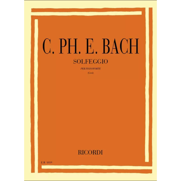 C. PH. E. BACH - SOLFEGGIO - PER PIANOFORTE