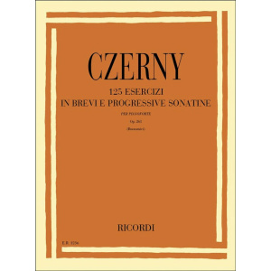 CZERNY – 125 ESERCIZI IN BREVI E PROGRESSIVE SONATINE OP. 261
