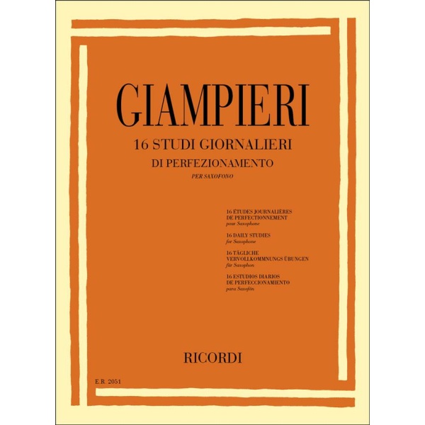 GIAMPIERI - 16 Studi Giornalieri Di Perfezionamento