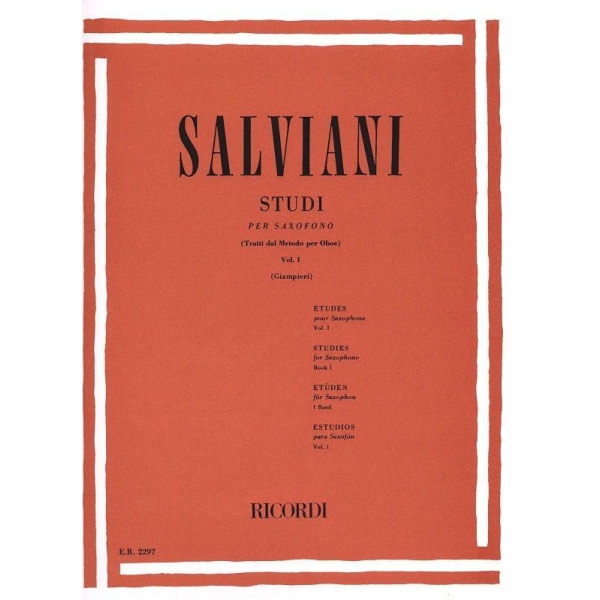 SALVIANI - Studi Per Saxofono Volume 1