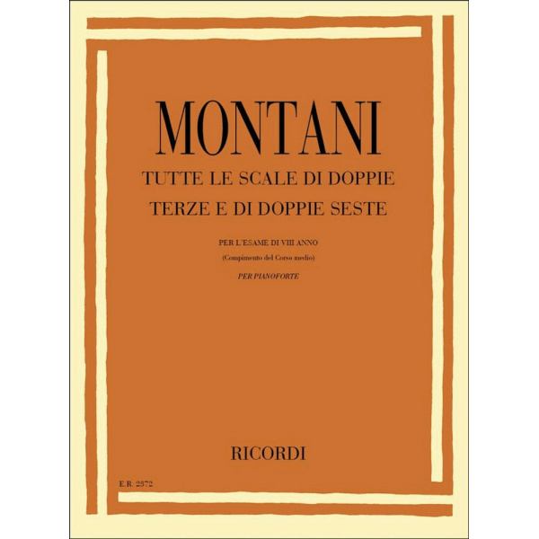 MONTANI - TUTTE LE SCALE DI DOPPIE TERZE E DI DOPPIE SESTE