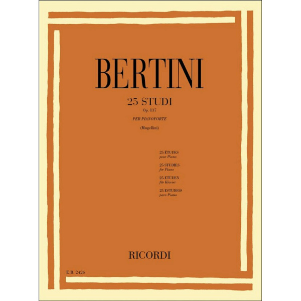 BERTINI - 25 STUDI OP. 137