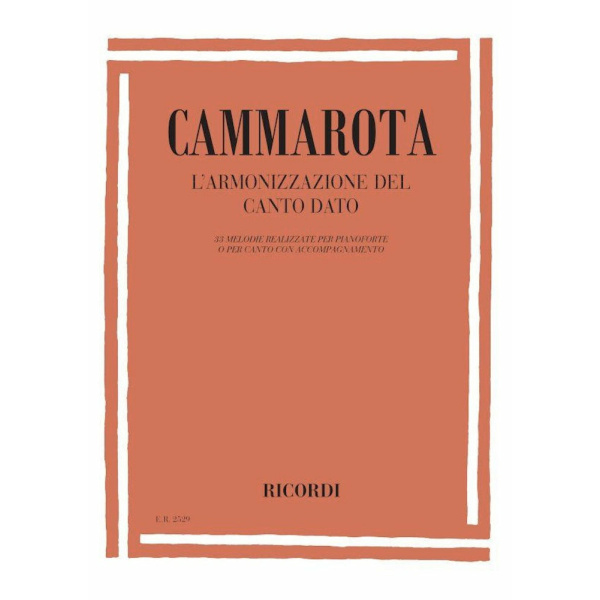 CAMMAROTA - L'Armonizzazione Del Canto Dato