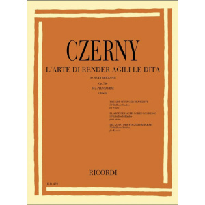 CZERNY – L'Arte di Rendere Agili le Dita – 50 Studi Brillanti Op.740
