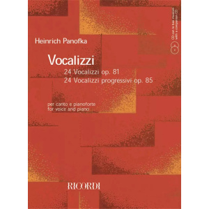 PANOFKA - VOCALIZZI - 24 VOCALIZZI OP.81 E 24 VOCALIZZI PROGRESSIVI OP.85 - CON CD