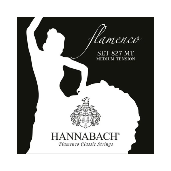 HANNABACH SERIE 827 MEDIUM TENSION FLAMENCO MUTA