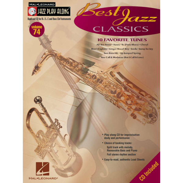 JAZZ PLAY-ALONG VOL. 74 - BEST JAZZ CLASSICS
