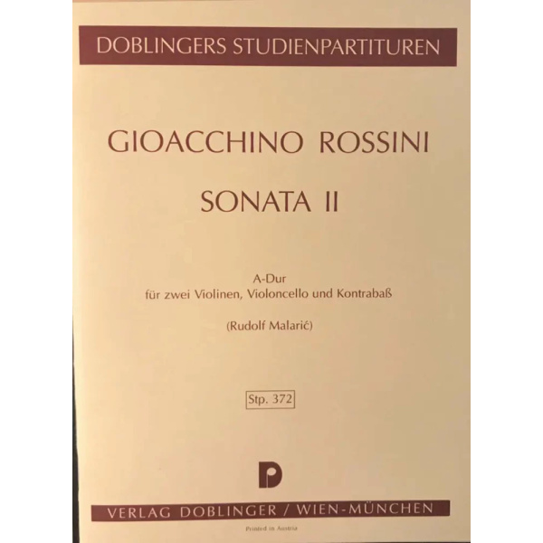 Rossini - Sonata II A-Dur Pocket Score