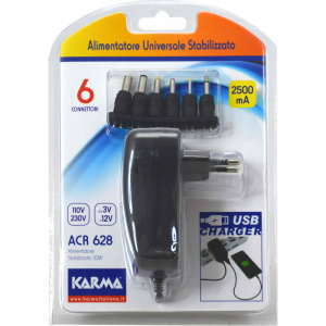 KARMA ACR 628 ALIMENTATORE 30W USB STABILIZZATO