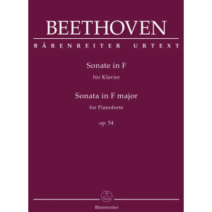 BEETHOVEN - PIANO SONATA IN F MAJOR  OP.54
